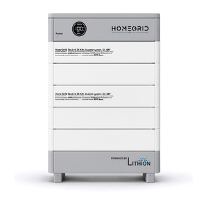 Système de batterie solaire HomeGrid Stack'd 24 KWh - 5 modules lithium 48V toutes saisons avec BMS et base - Product Image 2