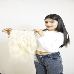 Extensiones de cabello humano sin procesar reales altamente populares Trama de belleza sin costuras para estilos de ondas y rizos de volumen de longitud instantánea - Product Image 6