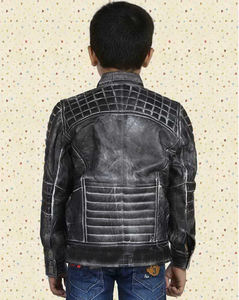 OEM Service 2025 Kids <b>Leather</b> <b>Jacket</b> Solid <b>Leather</b> <b>Jacket</b> for Spring and Autumn Winter Kids Waterproof <b>Jackets</b> - Product Image 5