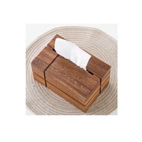 Boîte à mouchoirs élégante en bois faite à la main personnalisable, porte-serviettes élégant en bois WD TBX moderne
