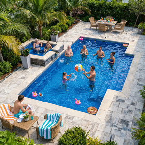 Piscina de Fibra de Vidrio Resistente a los Rayos UV, Bajo Mantenimiento, para Complejos Turísticos, Grande, Personalizada, Envío en Contenedor, Larga Vida Útil, Alta Resistencia - Product Image 3