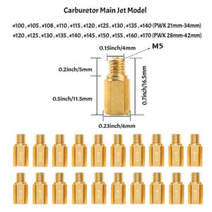 Kit de 40 jets de carburateur en laiton, 30 jets principaux et 10 jets pilotes lents, pour PWK, PE, CVK, KOSO, OKO, <span class=keywords><strong>Stage</strong></span>-6 - Product Image 2