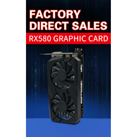 Radeon RX 580 8 Go DDR5 2048SP PCI Express 3.0 X16 256 bits pour ordinateur de bureau, jeux, GDDR6, ventilateur, DirectX 12 /DVI//DP