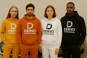 Sweat à capuche unisexe Dervo fait main brodé patchwork, style vintage color block streetwear, en molleton de coton épais 3D anti-rétrécissement - Product Image 4