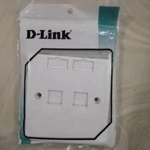 แผ่นหน้า ABS แบบสองแก๊ง Cat5e/Cat6/Cat6A สีขาวเข้ากันได้กับกล่องป้องกันชัตเตอร์และป้าย ID - Product Image 2