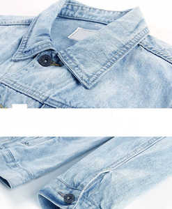 Chaquetas vaqueras de talla grande para caballeros, Chaquetas vaqueras para bicicleta al aire libre de calle de invierno con cuello vuelto hechas en Pakistán - Product Image 6