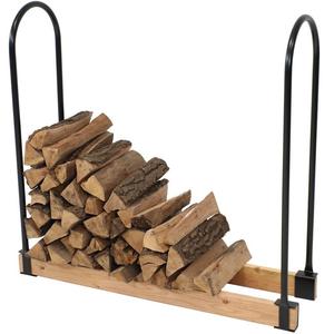 Best Trending Fireplace Tool Rack Tall Wood <b>Log</b> Rack With Wrought Iron <b>Log</b> Holder Black Fireplace Rack Indoor Bin <b>Log</b> Holder - Product Image 4