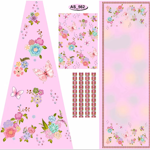 Georgette digital print fabric make to fancy dress material - Product Image 5