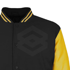 Chaqueta Universitaria Personalizable para Hombre, de Algodón y Poliéster, con Cuello Alto, Logotipo Frontal, Manga Larga, Invierno, Alta Calidad, Transpirable - Product Image 2