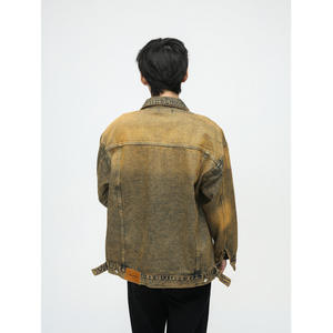 Chaqueta de Mezclilla Personalizada para Hombre, Estilo Letterman, 100% Algodón, Invierno, Casual, Béisbol, Diseño Moderno y Elegante - Product Image 3
