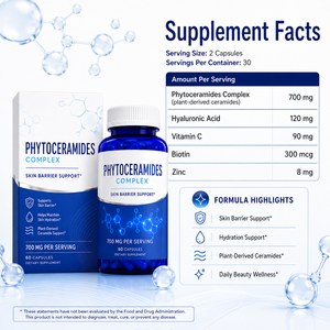 Complejo de Fitoceramidas de Alta Potencia 700mg con Ácido Hialurónico para el Bienestar Diario y Apoyo a la Barrera Cutánea (Venta al Por Mayor) - Product Image 6