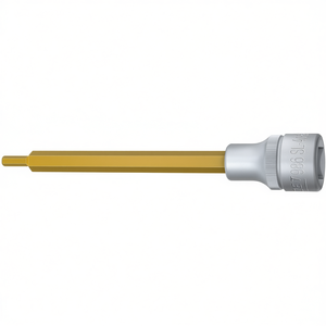 Hazet Extra <b>Long</b> 1/2'' <b>Screwdriver</b> Socket Hexagonal Metric Square with Knurling - Product Image 2
