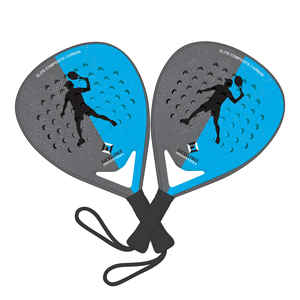 Raquette de paddle en fibre de carbone pleine, de qualité professionnelle, avec face en EVA souple, légère, durable, écologique et personnalisable - Product Image 1