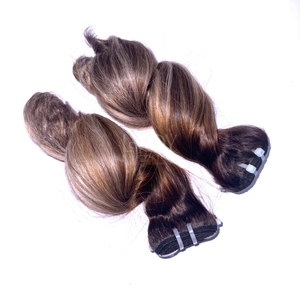 ผมต่อเป็นลอนสีสำหรับ100% วิกผมคนเวียดนามขายส่ง - Product Image 2