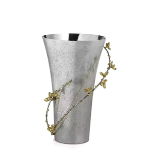 Florero de Metal de diseño moderno hecho a mano sólido increíble decoración del hogar y decoración de boda propósito jarrones de flores hechos a mano - Product Image 5