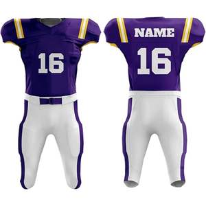 Maillot de football américain professionnel personnalisable, respirant, à manches courtes, séchage rapide, unisexe, vente en gros - Product Image 1