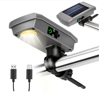 Lampe de poignée de barbecue solaire USB-C étanche pour extérieur avec capteur d'inclinaison et allumage/extinction automatique à 360° °   Support de montage rotatif pour barbecue d'extérieur