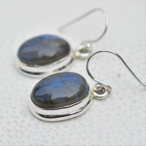 Pendientes de piedras preciosas de labradorita de la mejor calidad de la India, pendientes de plata de ley sólida 925 para mujer, Pendientes colgantes, joyería de plata - Product Image 5