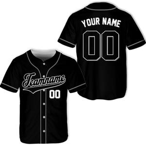 Camiseta de Béisbol Personalizable con Botones Completos, Ribete en Contraste, Nombre del Equipo y Número de Jugador Personalizados, y Transpirable que Absorbe la Humedad - Product Image 3