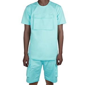 Fabricant OEM d'ensemble pour hommes pour extérieur vêtements de mode en polyester manteau à séchage rapide personnalisé pour hommes veste en duvet épaisse ensemble pour hommes de grande taille - Product Image 3