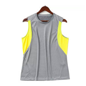 เสื้อกล้าม100% คอตตอนแขนกุดสำหรับผู้ชายระบายอากาศได้ดีแห้งเร็วสำหรับยิมสไตล์สปอร์ต - Product Image 1