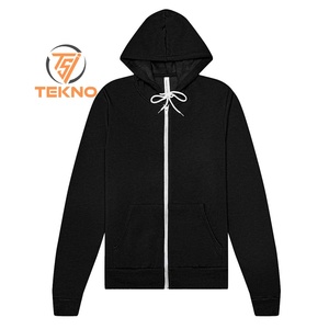 Bella Canvas Unisex Sponge <b>Fleece</b> Full-Zip <b>Hoodie</b> Black Unisex French Terry Hoodies Winter Jacket with <b>Sherpa</b> Lined Hoodies - Product Image 4