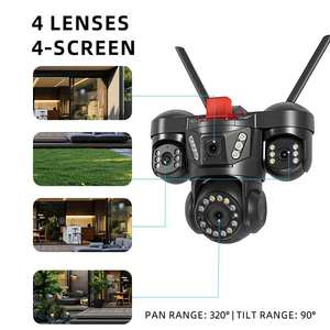 מצלמת כיפה סולארית Honeyguard HSC179 עם חיישן CMOS, ניטור ביתי, שליטה מרחוק דרך טלפון נייד, מצלמה כפולה חיצונית HD, 4G, IP66 - Product Image 2