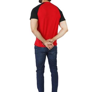 Camiseta Personalizada de Manga Raglán, Color Sólido, Corte Holgado, Cuello Redondo, Manga Corta, Estilo Jersey, Ropa Deportiva Cómoda - Product Image 6