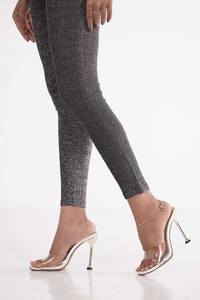 Customized 100% Cotton Women's <b>Leggings</b> Heavyweight 220 GSM Mid Skinny Casual <b>Summer</b> Style Made Bangladesh Featuring Brand Logo - Product Image 4