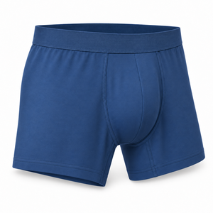 Calzoncillos bóxer personalizados para hombre de tiro medio con cintura tonal, panel frontal contorneado, tejido de punto de elastano de secado rápido - Product Image 3
