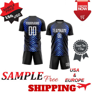 2025 Conjuntos de ropa de fútbol unisex Poliéster de diseño personalizado con logotipo personalizado para jugadores de fútbol Servicio OEM de calidad caliente para adultos - Product Image 4