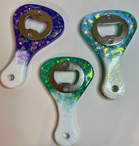 Abrebotellas de resina epoxi Diferentes artesanías con estilo Color del arco iris Abrebotellas de resina epoxi gran oferta - Product Image 4