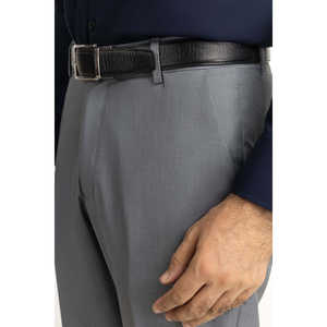 Pantalones de Vestir para Hombre, Corte Regular, Formales, de Negocios, con Decoraciones de Cremallera, Cintura Media, Corte Recto, Worsted, Seda de Hielo, Tallas XL a 4XL, de Colores - Product Image 4