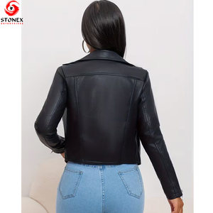 Nouvelle veste d'hiver imperméable et coupe-vent en cuir véritable pour femmes, design unique, meilleure qualité, logo personnalisé - Product Image 3