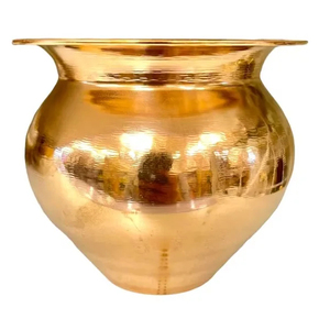 High Quality Copper <b>Plain</b> Kumkuma Pooja Kalash for Drinking Water Pooja Festival Wedding Home Temple Decoration - Product Image 1