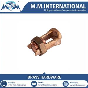 Connecteur de boulon fendu en laiton, boulon fendu électrique en laiton de fabrication et fournisseur indiens - Product Image 3