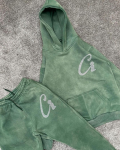 Costume évasé XXL de qualité supérieure 100% coton imprimé délavé à l'acide respirant séchage rapide poids lourd écologique ensembles durables à la mode - Product Image 5