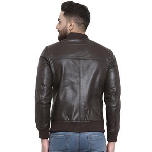 Veste coupe-vent en cuir véritable 100% de haute qualité pour hommes, vêtements d'hiver chauds et tendance, veste très vendue pour hommes - Product Image 5