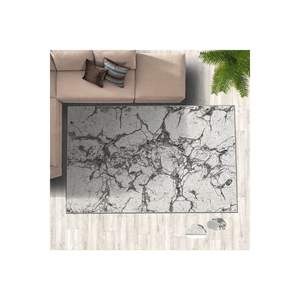 Alfombra con patrón de mármol gris Producto impreso digitalmente - Product Image 3