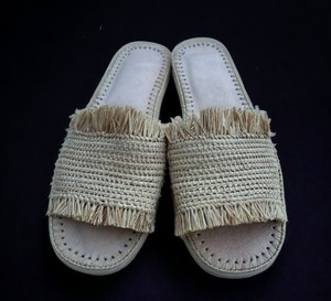 Zapatos de mujer naturales hechos a mano, bailarinas de rafia y sandalias marroquíes. - Product Image 2