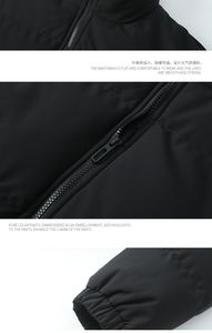 OEM diseño personalizado hombres invierno cálido cremallera Masculina Jaqueta talla grande grueso Stand Collar prendas de vestir Abrigo acolchado burbuja Puffer chaqueta - Product Image 5
