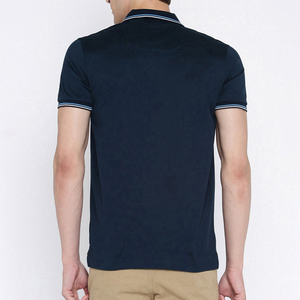 Polo informal para hombre de talla grande al por mayor, manga corta bordada sólida, etiqueta lisa, varios colores, para golf - Product Image 2