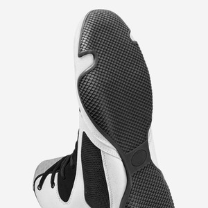 Chaussures de sport athlétiques montantes noires et blanches, respirantes en maille, baskets de sport professionnelles avec semelle en caoutchouc durable - Product Image 3