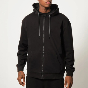 Sweat à capuche 100% coton à la mode pour hommes, sweat à manches longues solide, pull chaud, veste à capuche pour décontracté, hiver, Streetwear - Product Image 2