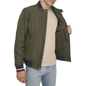 Custom Hot Wholesale <b>Thin</b> Satin <b>Waterproof</b> Breathable Embroidered Bomber Varsity <b>Jackets</b> Men's Plus Size Warm Winter - Product Image 4