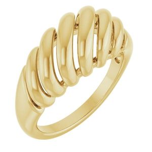 Stuller 14KY Fashion <b>Ring</b> <b>Dome</b> Design with 5206:765561P Series Elegant and Stylish - Product Image 1