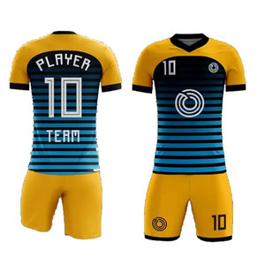 Vêtements de football haut de gamme en gros, sur mesure, 100% polyester, respirants et anti-transpiration, maillots avec logo, ensemble de chaussettes de football pour adultes - Product Image 2