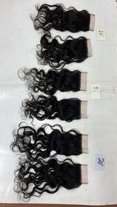 Fermeture en dentelle HD transparente de 12 pouces, 5x5, 6x6, cheveux humains, 6x6, 7x7, bouclés, ondulés, lisses, cheveux humains indiens, frontals - Product Image 3