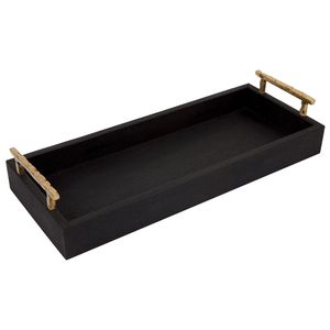 Bandeja de servicio de hierro con asas de latón, bandeja de hierro Natural para decoración de bodas, aspecto de lujo para hoteles, casas y restaurantes - Product Image 4