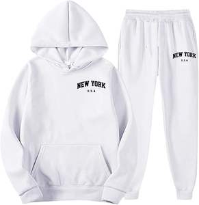 Venta caliente hecho chándal personalizado calidad superior en blanco logotipo personalizado transpirable Slim Fit atractivo chándal de hombre liso - Product Image 2